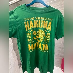 Green Lion King Hakuna Matata Graphic T-Shirt